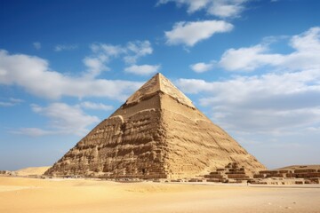 Canvas Print - Landmark pyramid architecture building.