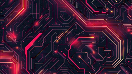 futuristic circuit pattern wallpaper