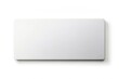 © Chanchai - cardboard, front, minimalist, background, clean, container, surface, blank, angle, empty,white, White wide flat horizontal rectangle blank box from top front closeup angle aerial