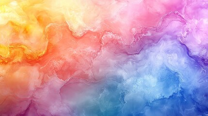 Poster - Vibrant abstract art depicting swirling colors in a soft gradient formation