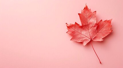 subtle maple leaf patterns on a soft pastel background, adding a delicate touch with ample blank spa