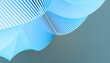 © Westend61 - Illustration of 3D abstract art with lines against colored background