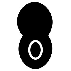 Poster - Food Nuts Peanuts Glyph Icon