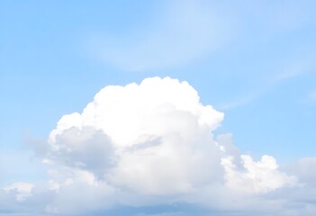 Image of the blue sky and white clouds