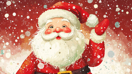 Poster - christmas santa clipart background