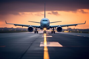 Canvas Print - Airplane aircraft vehicle airport.