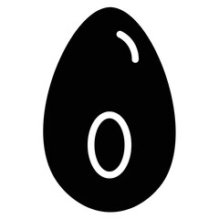 Sticker - Avocado Food Fruit Glyph Icon