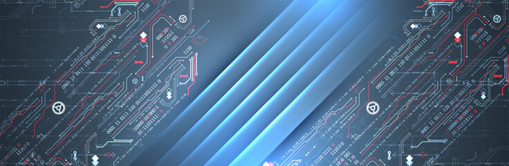 Abstract technology concept. Computer code background. Hand drawn vector illustration.