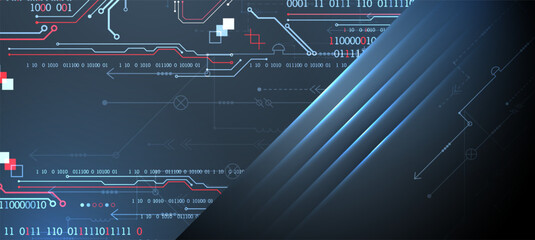 Abstract technology concept. Computer code background. Hand drawn vector illustration.
