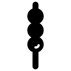 Poster - Pork Stick Ball Glyph Icon