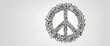 © Random_Mentalist - Set hand draw peace symbol on white background, illustration design