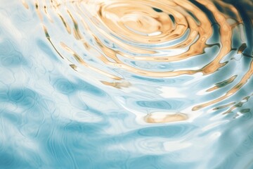 Poster - Circular water waves outdoors nature ripple.