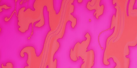 Canvas Print - Abstract pink and orange liquid pattern