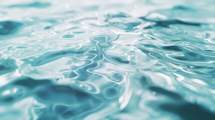Leinwandbilder - Blue mint water texture with soft ripple formations