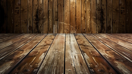 Wall Mural - Stylish wooden surface with a polished finish, ideal for contemporary home designs and decor.