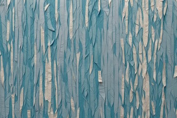 Textured Blue Wall Background with Fibrous Paper Design