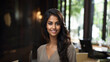 © KaRu's Gallery - A stunning Sri Lankan businesswoman with a radiant smile and flawless skin poses confidently in a studio setting. Her natural makeup and professional attire make her ideal for cosmetic advertising