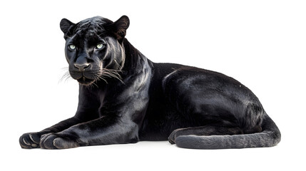 Black Panther isolated on a white 