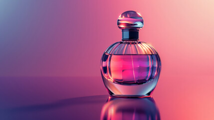 Elegant Perfume Bottle in Vibrant Colors