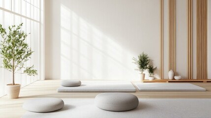 Wall Mural - Zen Minimalist Interior Design with Natural Light