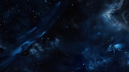 Sticker - Cosmos_White_stars_night_sky_Space_background