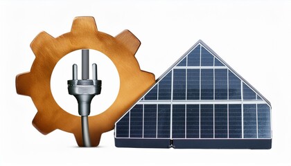 Wall Mural - Isolated PNG of a renewable energy icon