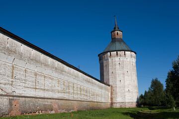 Wall Mural - Russia Vologda region Kirillo-Belozersky monastery view on a sunny summer day