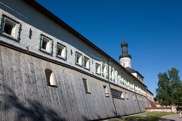 Wall Mural - Russia Vologda region Kirillo-Belozersky monastery view on a sunny summer day