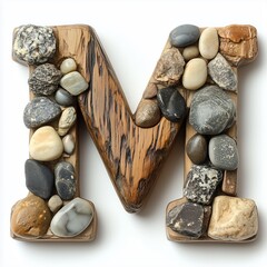 Wall Mural - Wooden Letter 