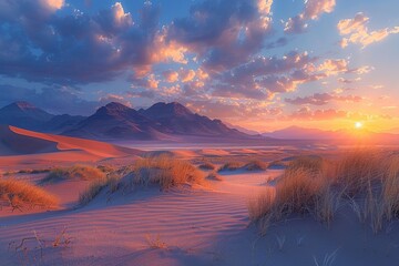 Desert Sunset Landscape