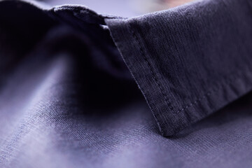 Wall Mural - Close up of men's linen shirt. Soft focus.	