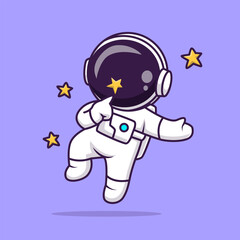 Wall Mural - Cute Astronaut Playing With Star in Space Cartoon
Vector Icon Illustration Science Technology Icon
Concept Isolated Premium Vector. Flat Cartoon Style