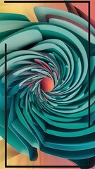 Modern art abstract design concept with colorful background