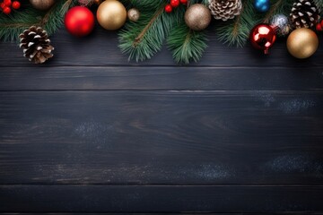 new year christmas decoration plant.