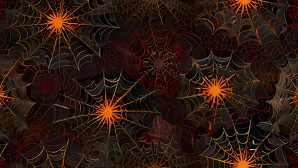 Wall Mural - abstract spider web pattern where the web dissolves into swirling, smoke-like forms