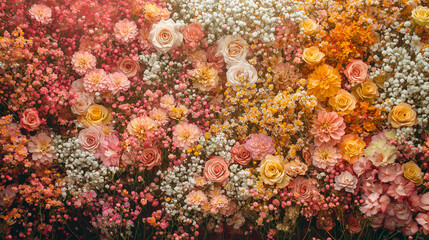 flower wall, floral wall background for wedding flowers wallpaper