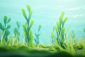 Poster - Backgrounds outdoors seaweed plant.