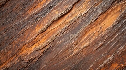 Close-Up of Textured Wooden Surface with Natural Grooves