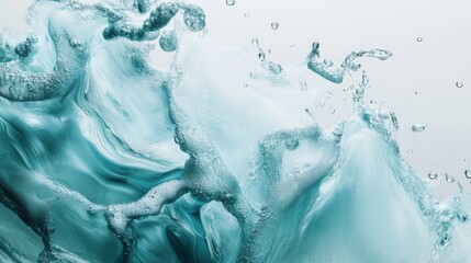 Wall Mural - Abstract Water Splash Photography