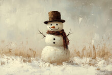 Winter Day Painting Free Stock Photo - Public Domain Pictures