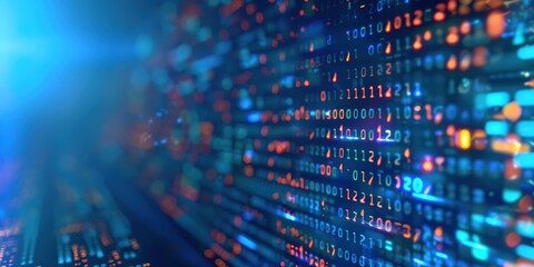Programming code abstract technology background