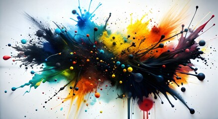 Wall Mural - abstract color paint background