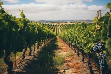 Poster - Vineyard outdoors nature plant.