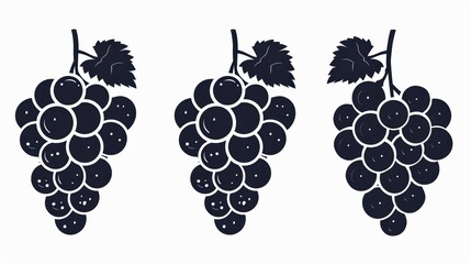 Vector illustration of a bunch of grape