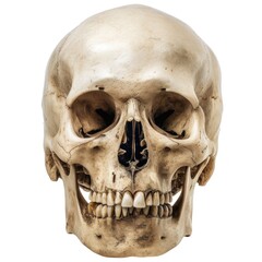 Sticker - Skull white background anthropology sculpture.