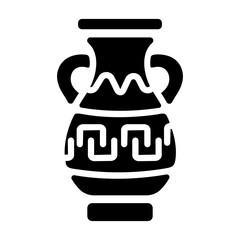 Poster - A glyph icon of amphora 