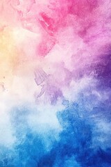 Wall Mural - Vibrant abstract watercolor backdrop featuring a textured design inspired by the style of oil paintings