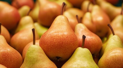 Seamless background of fresh pear