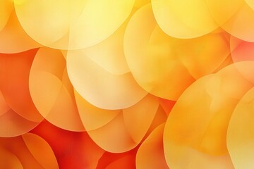 Fototapete - Sunny  orange and yellow circles overlapping one another, evoking a sense of warmth and creativity perfect for various artistic applications