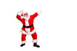 © deagreez - Full length body size view of his he nice attractive cheerful cheery careless bearded Santa having fun rejoicing fairy eve noel isolated over bright vivid shine red background